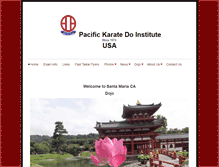 Tablet Screenshot of pacifickaratedoinstitute.com